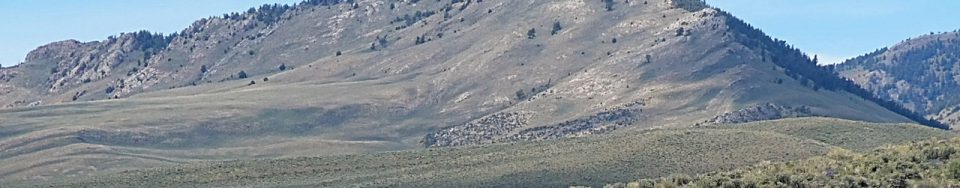 Taylor Mountain viewed from Red Hill. The southeast ridge is on the right.