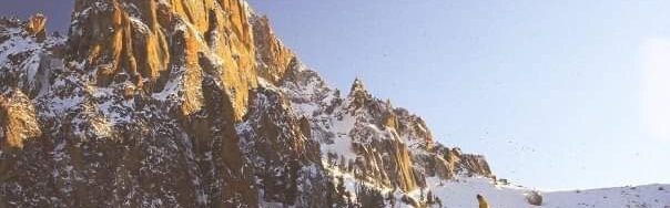 Mount Heyburn covered in deep snow at the time of the climb. Mark Sheehan Photo