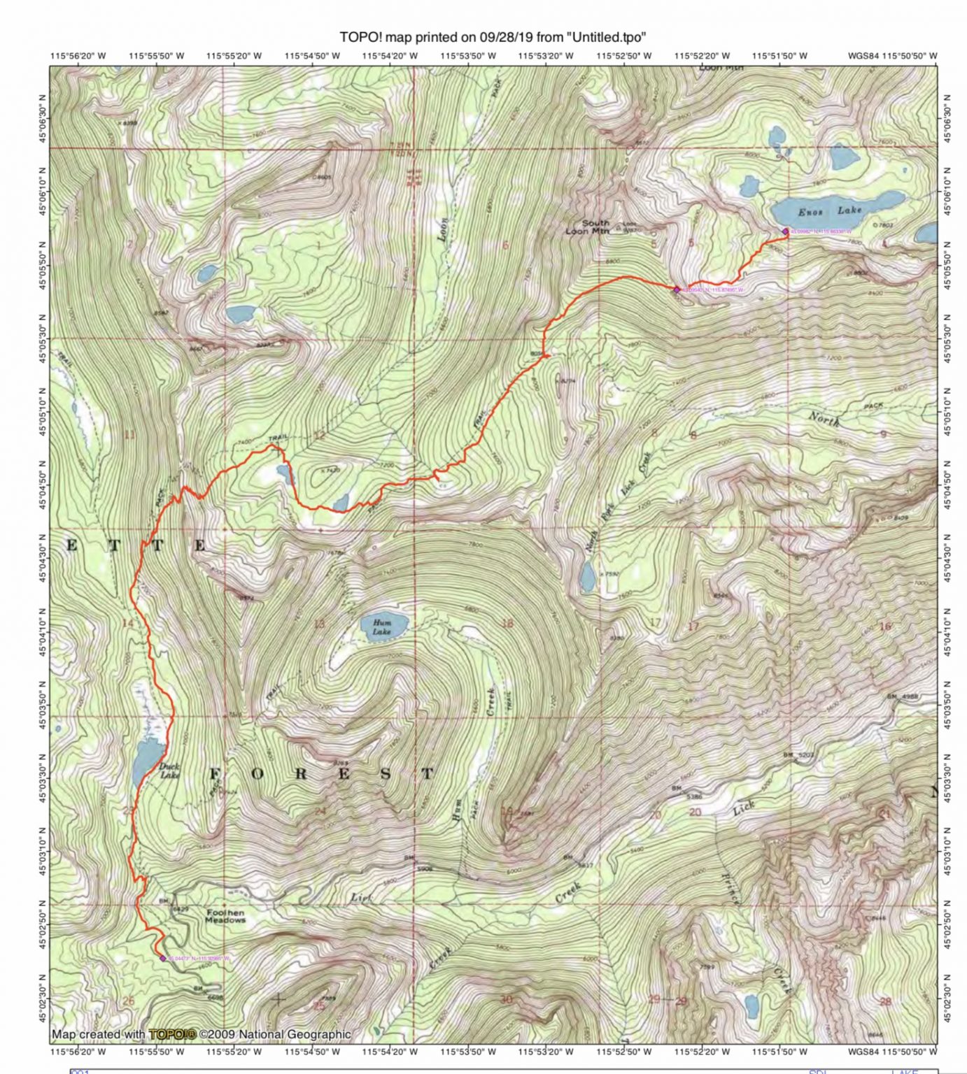 North Loon Mountain - IDAHO: A Climbing Guide