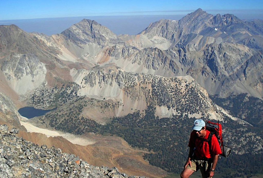 Approaching the Leatherman summit.