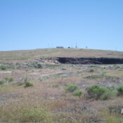 Skeleton Butte as viewed from the south, near the base of the service road.