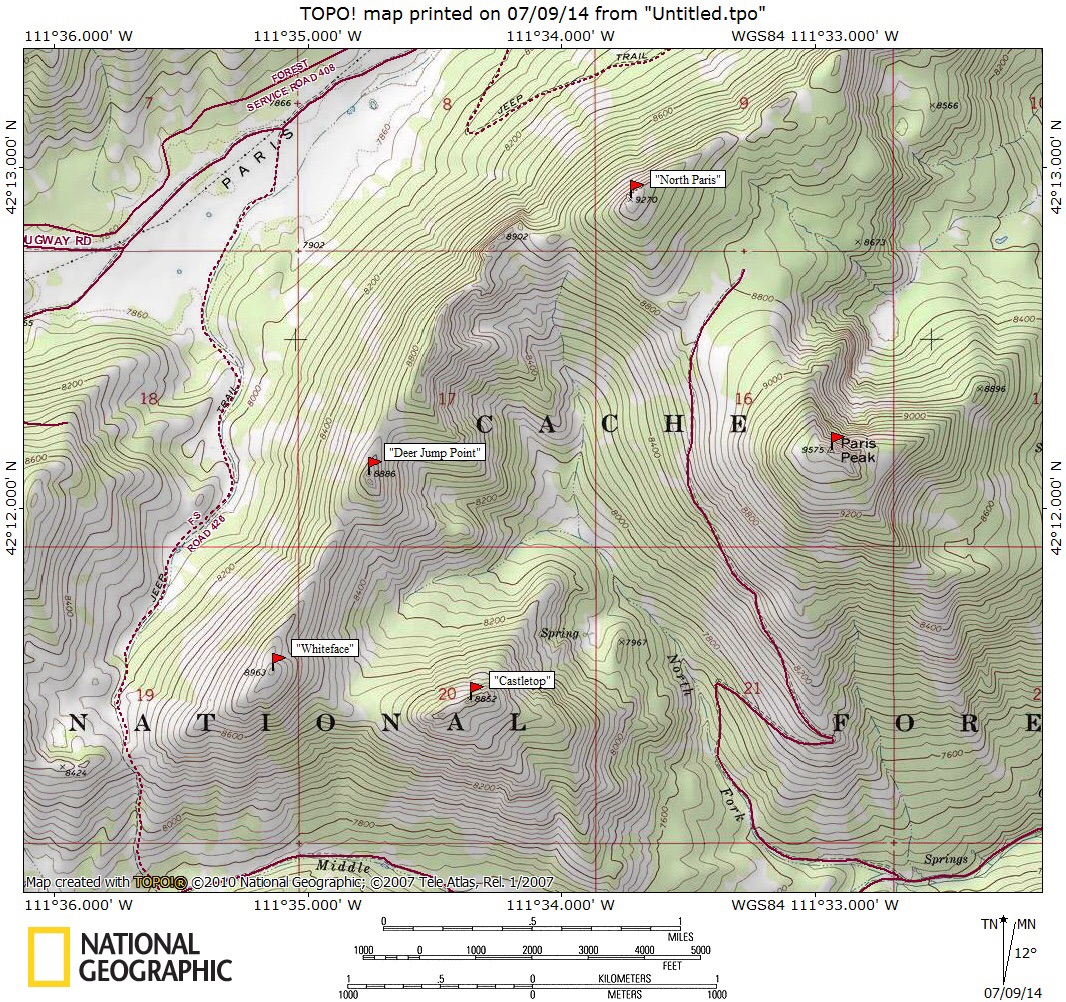 Paris Peak - IDAHO: A Climbing Guide